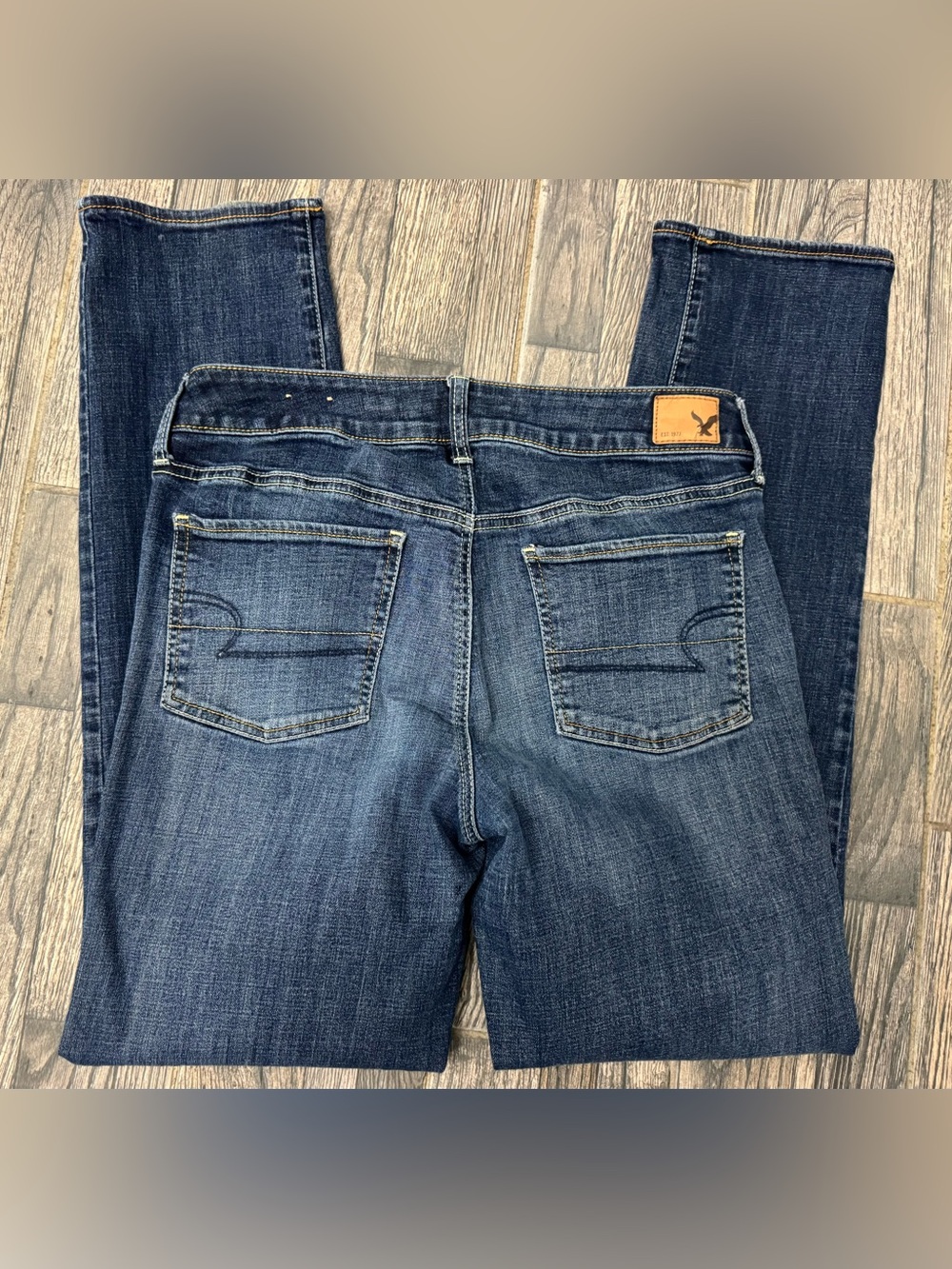 American Eagle Womens Straight Super Stretch Jeans - size 10